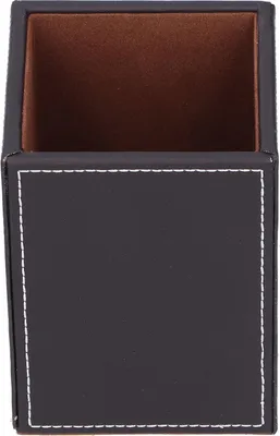 Produktbild von Leder Stiftehalter Desktop Briefpapier Organizer Box Aufbewahrung Geschenke Bürobedarf