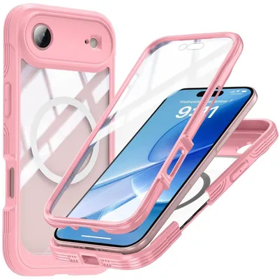 Immagine prodotto di Per Apple iPhone 17 Air MagSafe Magnetic 360 Full Body Hybrid Case Bumper Rosa