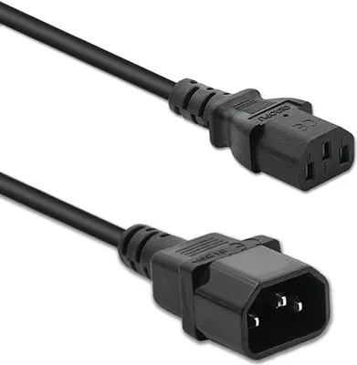 Obrázek produktu pro Qoltec USV-Stromkabel | IEC C13/C14 | 3x1,0mm² | 1,5m