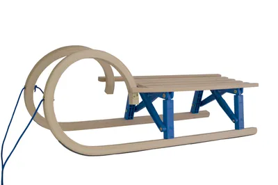 Zdjęcie produktu dla Składane drewniane sanki ślimakowe - 100 cm