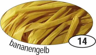 Zdjęcie produktu dla Folia 9014 Naturbast Raffia - matowa, bananowożółta, 50 g