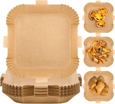 Immagine prodotto di Carta da forno antiaderente quadrata da 20 cm per Airfryer Oven