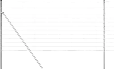 Obrázok produktu pre vidaXL Pozinkovaný plotový stĺpik 50 x 1,2 m oceľ