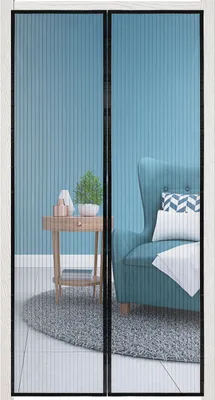 Obrázok produktu pre Magnetická sieťka na dvere 100 x 220 cm sieťka proti hmyzu balkónové dvere záclona proti komárom magnetická záclona bez vŕtania