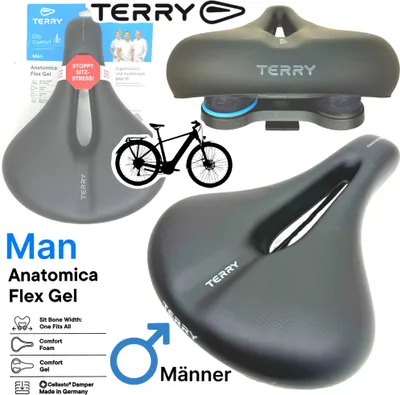 Produktbild von Terry Fahrradsattel Anatomica Flex Gel Max komfort City Tour E-Bike Herren