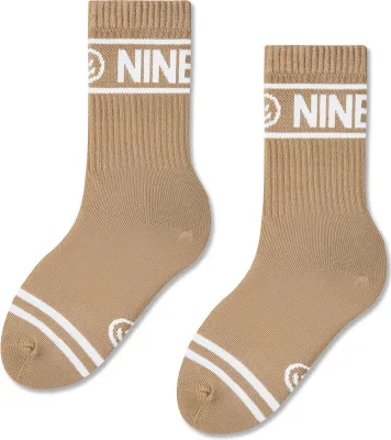 Image de Chaussettes pour enfants NINETIES, chaussettes de sport, chaussettes de tennis, pointure 30-35, beige