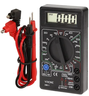 Zdjęcie produktu dla Virone DM-1 Multimetr cyfrowy z wyświetlaczem LCD Wskaźnik niskiego poziomu baterii