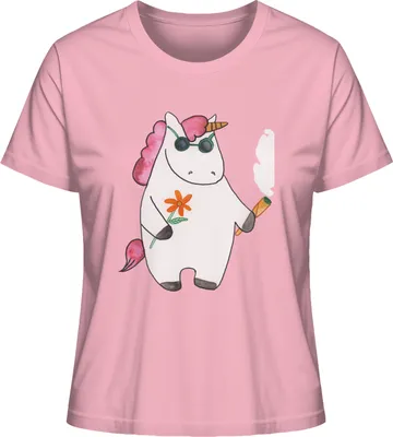 Produktbild von Mr. & Mrs. Panda Shirt Damen Einhorn Woodstock Größe M - Baumwolle Pink - Geschenk, Kurzarmshirt, Einhörner, Witzig, Alkohol, T-Shirt, Basic, Party, Baumwoll, Oberteil