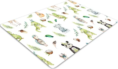 Produktbild von Stuhlunterlage Bürostuhlunterlage 120 cm x 90 cm Bodenmatte Bürostuhlunterlage - Glückliche Tiere