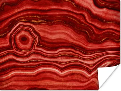 Produktbild von MuchoWow® Poster Rot - Achat - Edelsteine 80x60 cm - Kunst für zu Hause
