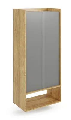 Obrázok produktu pre MOB, Regál - Mozelle 2D3 (hikor + tmavosivá)