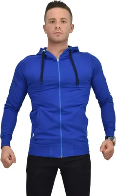 Produktbild von Herren Kapuzenpullover Royyen 4676 Sweatshirt – SAX BLAU / XL