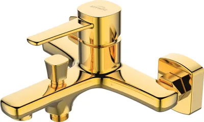 Produktbild von BADLAND Badewannenarmatur Wasserhahn GLAMOUR Wannenarmatur für Badezimmer in Gold