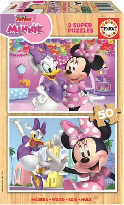 Produktbild von Educa - Puzzle 2x50 Minnie - 40-99 dielov