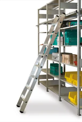 Produktbild von Aluminium Regalleiter einhängbar - 6 Stufen