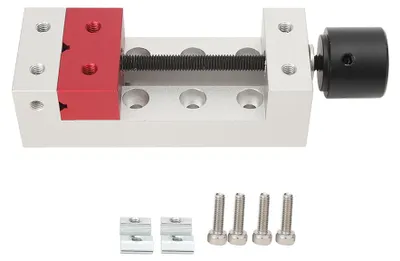 Produktbild von 50 mm Mini-Aluminium-Flachklemmen-Tisch-Schraubstock, Bohrmaschinen-Schraubstock-Befestigungswerkzeug