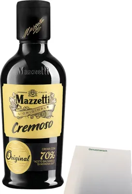 Produktbild von Mazzetti Cremoso, mit 70% Aceto Balsamico di Modena I.G.P. (380ml Flasche) + usy Block