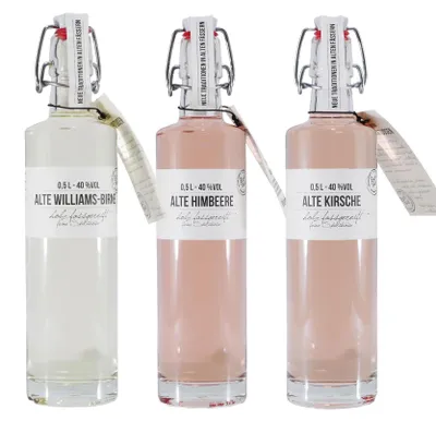 Produktbild von Birkenhof Alte Obstbrände Williams-Himbeere-Kirsche (3 x 0,5L)