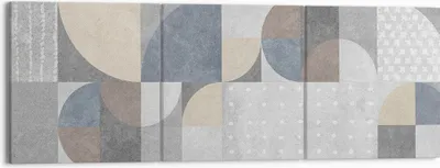 Produktbild von Bild auf Leinwand - Leinwandbild - 3 Teile - Geometrie Kunst Stein - 150x50cm - Wand Bild - Wanddeko - Wandbilder - Leinwanddruck - Bilder - Wanddekoration - Leinwand bilder - Wandbild - CA150x50-4621