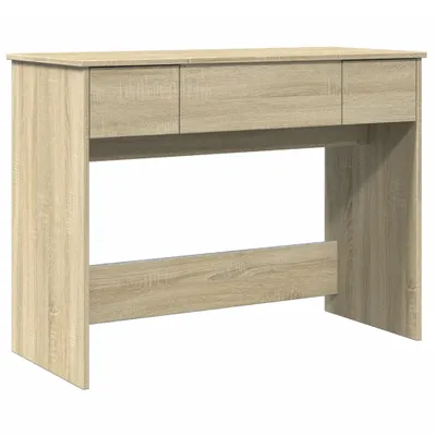 Obrázek produktu pro vidaXL Toaletní stolek se zrcadlem Sonoma dub 100x45x76 cm