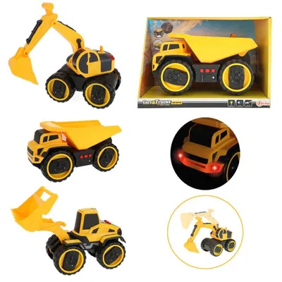 Produktbild von Toi-Toys Baufahrzeug Spielzeug Friktion 22cm mit Licht und Sound
