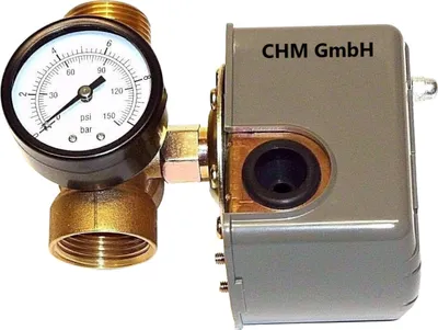 Produktbild von CHM GmbH® Druckschalter Set für Gartenpumpe oder Hauswasserwerk Druckwächter Druckkessel