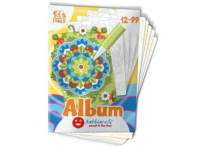 Immagine prodotto di Sabbiarelli sandpainting mandala album creative craft set 4 pezzi