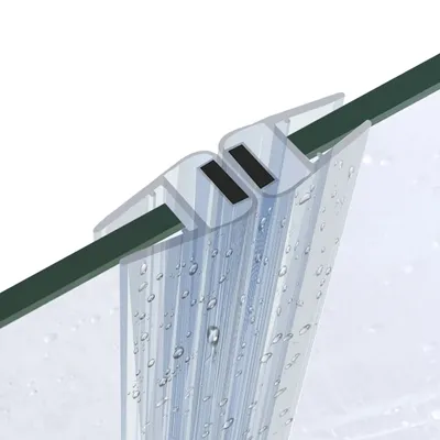 Obrázek produktu pro 1 pár 180° magnetické těsnění DM02 5mm 200cm těsnění sprchových dveří Náhradní těsnění pro sprchové kouty