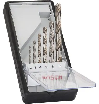 Produktbild von HSS-G Metallbohrer-Satz, Metallkassette, 25-teilig (geschliffen, DIN 338)
