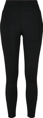 Image de Urban Classics Ladies Highwaist Shiny Stripe Leggings noir/noir - S