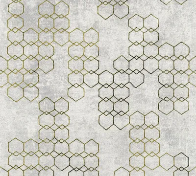 Produktbild von Livingwalls geometrische Tapete New Walls Urban Grace Vliestapete grau gold 10,05 m x 0,53 m