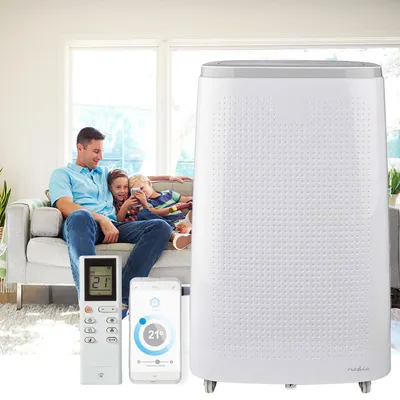 Produktbild von Mobile leistungsstarke Klimaanlage, Exzellente Kühlleistung 16.000 BTU, mit Entfeuchter, App-Steuerung, , Klimagerät in weiss