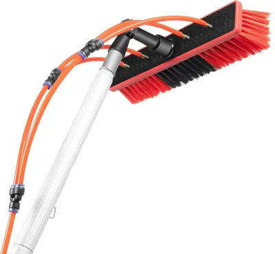 Obrázok produktu pre Čistiaca kefa, dosah 8 m, odnímateľná hlavica kefy, červená