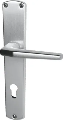 Produktbild von Langschildgarnitur PZ (72 mm) Phil alu F1, 2 Drücker