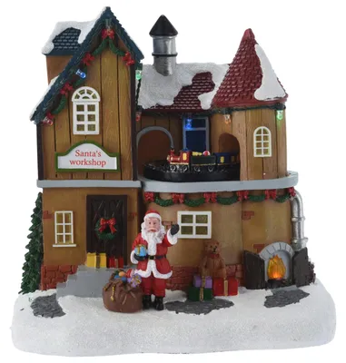 Produktbild von Bewegliche Szene mit dem Weihnachtsmann, 21 cm