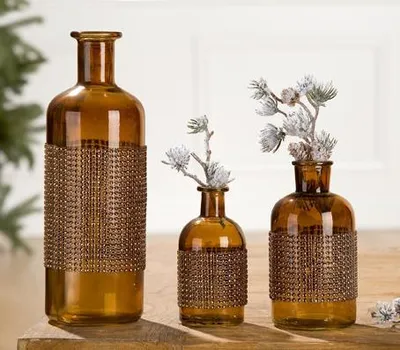 Produktbild von Gilde Glas Flaschenvase Brillante 40529 Höhe 16 cm Breite 8 cm