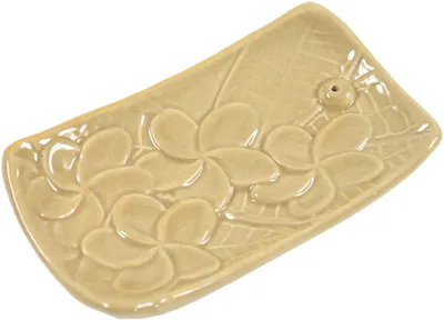 Produktbild von Räucherstäbchenhalter aus Keramik Beige - Modell 5, Creme-weiß, 1*13*7,7 cm, Räucherstäbchen Halter