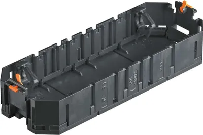 Produktbild von OBO UT4 Universalträger f.Instsgeräte 208x76x36 PA gsw RAL9011 7408725