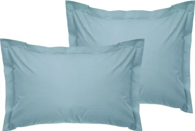 Produktbild von L'Essentiel Linge de Maison, Tonne Mavie - Nesto, Oxford-Kissenbezug-Set (2 Stück) (FR), 100 % BAUMWOLLE RANFORCE, Petrolblau,  60 x 60+5 cm