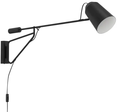 Image de EGLO Applique murale 900614 noir, pour E27, max. 28 W
