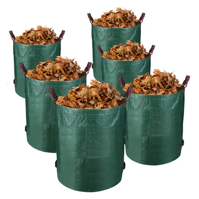 Produktbild von Lospitch Gartensack Gartenabfallsäcke Gartenabfallsack XXL 272L Garten Tasche Laubsack Säcke Gartentasche 6X