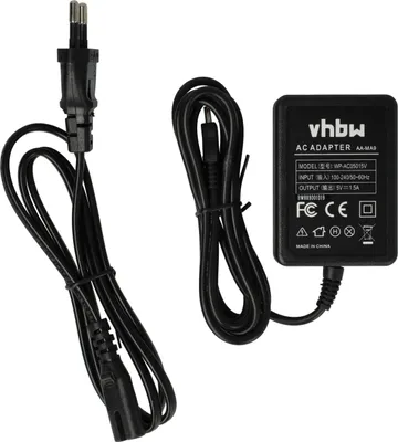 Produktbild von vhbw Netzteil kompatibel mit Samsung HMX-QF310, HMX-QF300, HMX-QF20, HMX-Q20BN, HMX-QF33, HMX-QF320, HMX-QF30, HMX-QF20BN Kamera, Digitalkamera, 2m