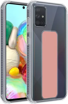Produktbild von Cadorabo Schutzhülle für Samsung Galaxy A51 4G / M40s Hülle in Rosa Etui TPU Silikon Case Cover Standfunktion