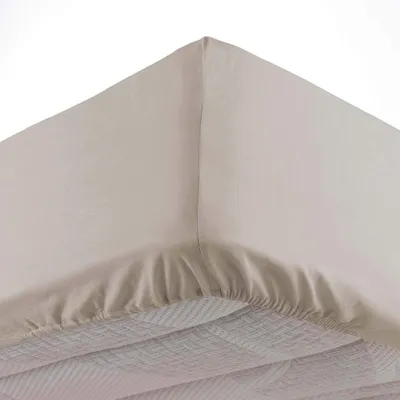 Image de Drap housse - Douceur d'Intérieur - Oscar - Microfibre - 200x160cm - beige