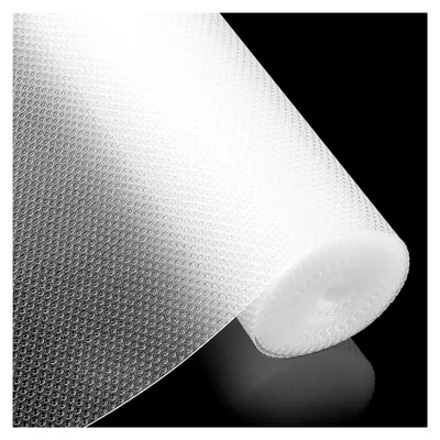 Produktbild von Antirutschmatte für Schubladen, transparente Schubladeneinlage, 1 mm Dicke, lebensmittelechte EVA Kühlschrankmatten, zuschneidbare Schrankeinlagen für Regale und Schränke, 30 x 300 cm
