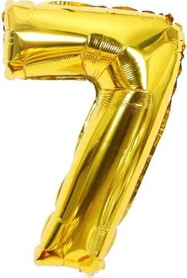 Obrázok produktu pre Fóliový balónik číslo sedem zlatý 102cm - Cakesicq
