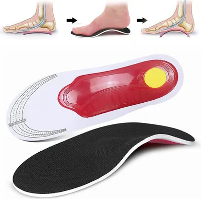 Produktbild von COOL-i ®Einlegesohlen,3D Fußbett,Fußgewölbe-Korrektur-Sport-Stoßdämpfende-Einlegesohle hochelastische EVA-Korrektur-Einlegesohle Plattfuß-Korrektur(DE 35-40)