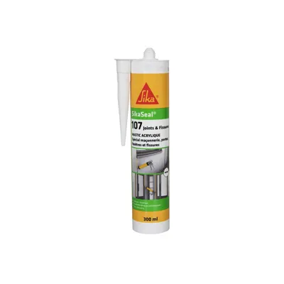 Zdjęcie produktu dla SIKA Sikaseal Acrylic Sealant 107 do spoin i pęknięć – biały – 300 ml