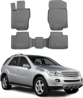 Produktbild von 2005-2011 Mercedes M W164 Fußmatten TPE Grau 4 tlg