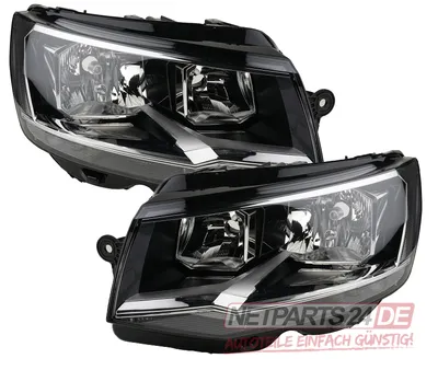 Produktbild von Johns, Scheinwerfer Set Halogen passend für VW Transporter T6 2015 H7 Lin. Rec. mit TFL 7E1941005 7E1941005A 7E1941005D 7E1941005E 7E1941005F 7E194100